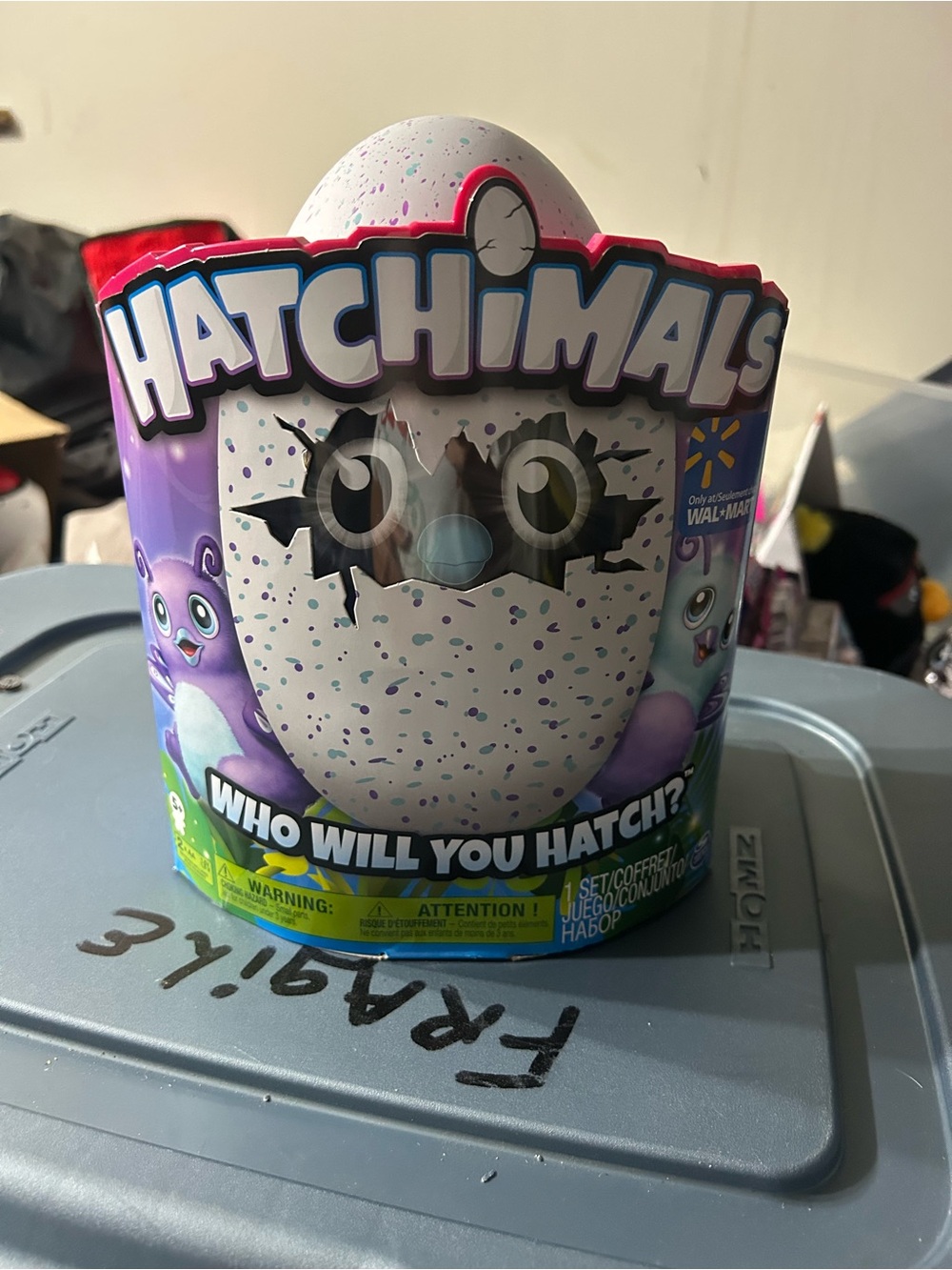 Surprise Hatchable Egg Toy – Purple Speckled